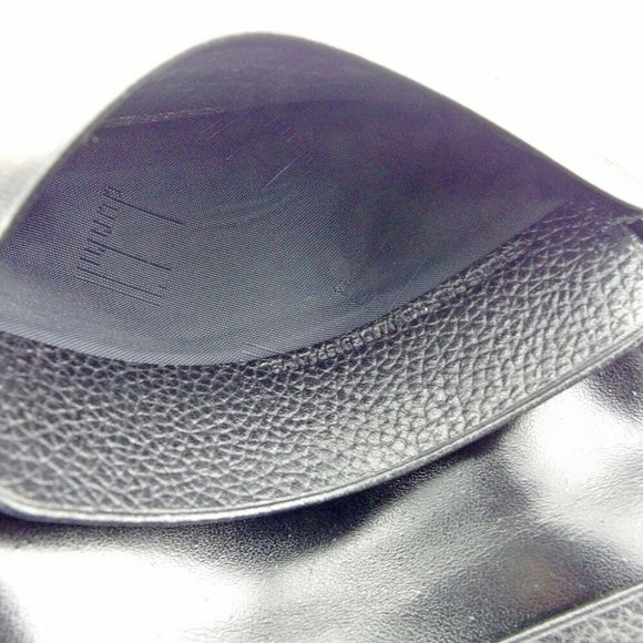 20%OFF Dunhill Card Case Logo Plate Leather Authentic USED - Picture 2 of 7